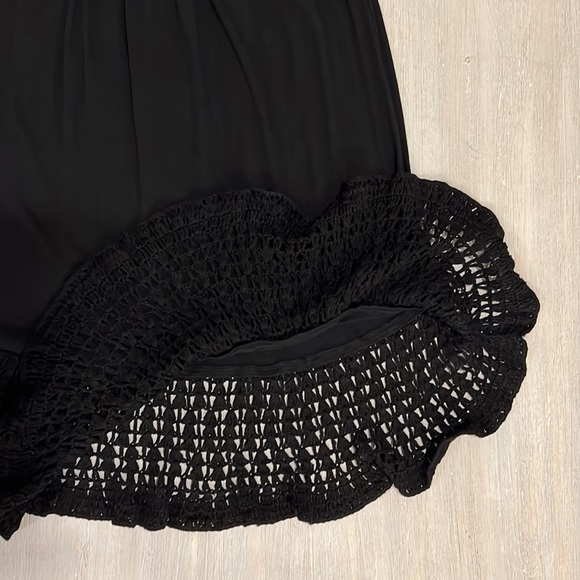 Baik Baik Honolulu Black Strapless Summer LBD Short Pull-On Sundress SZ S/M - Picture 3 of 10